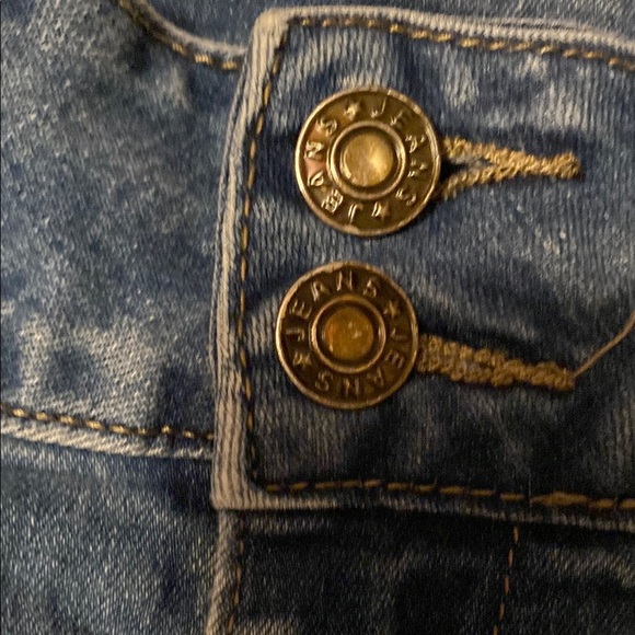 Denim Distressed Women Shorts - Picture 2 of 4